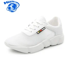 Huanqiu Для женщин; брендовые кроссовки из сетчатого материала Для женщин Беговая дышащая обувь на платформе свет летняя спортивная обувь кроссовки ST185