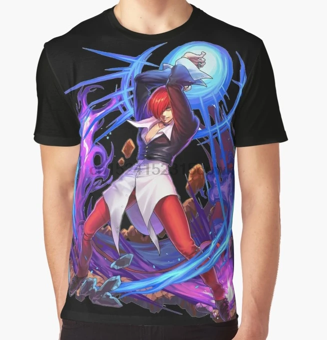 

All Over Print T-Shirt Men Funy tshirt IORI YAGAMI Short Sleeve O-Neck Graphic Tops Tee women t shirt