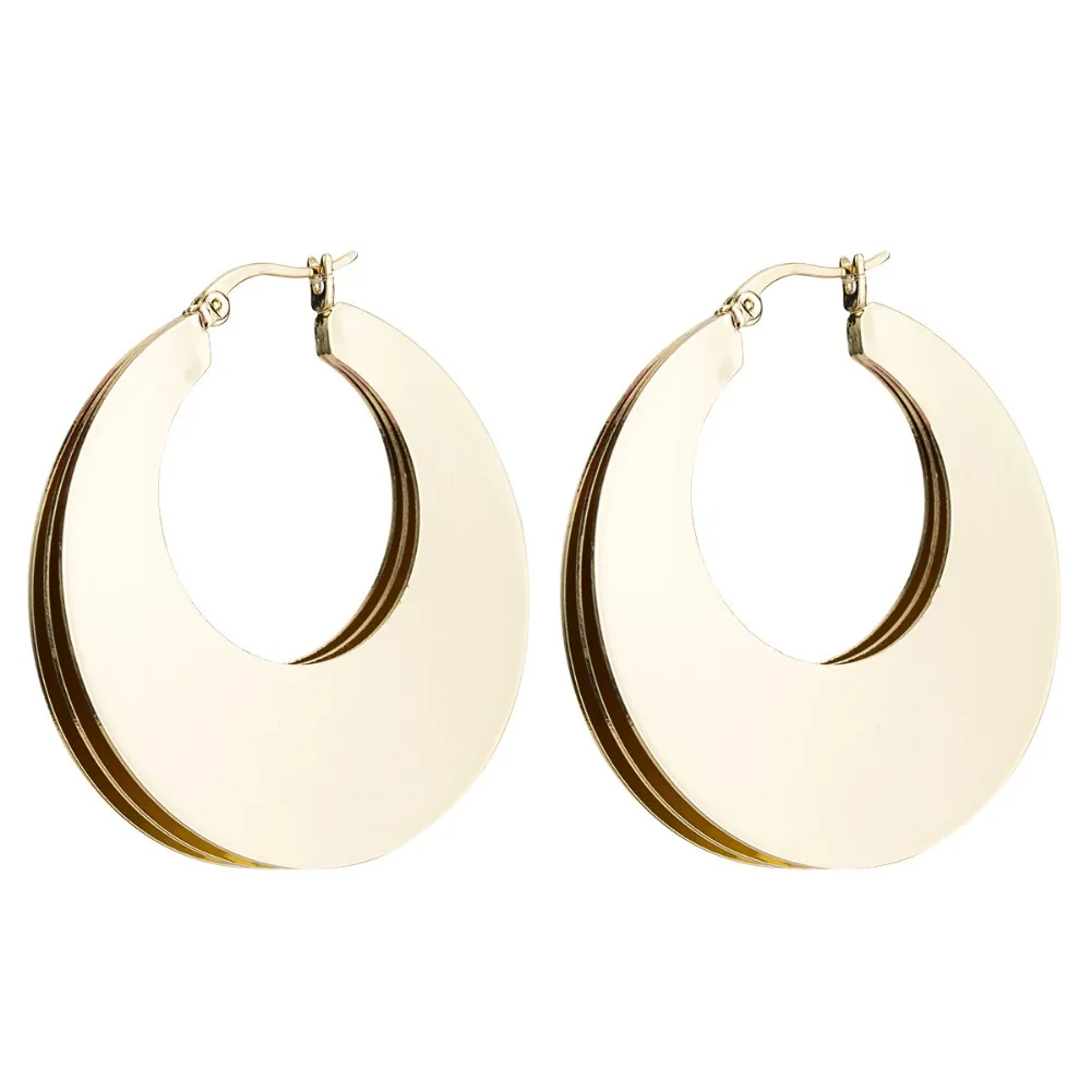 

Qiaose New Design Unique Style Alloy Geometric Charms Stud Earrings for Women Fashion Collection Earrings Accessories