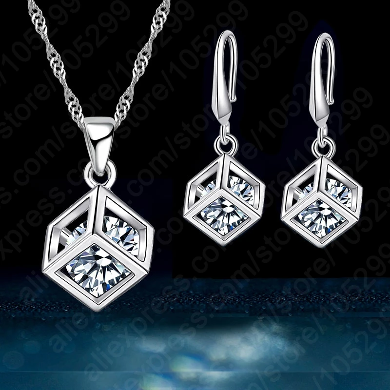 GIEMI-Hot-Sale-BIg-Promotion-Pearl-Jewelry-Set-Sterling-925-Silver-Wedding-Accessories-Shiny-Crystal-Pendant