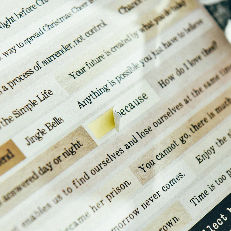 4 шт. винтажные английские наклейки с фразами мусорный журнал дневник планировщик стикер s декоративные Стикеры для скрапбукинга DIY ремесло фотоальбомы