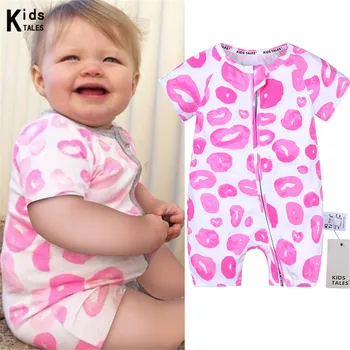 

New branded summer for little boys girls Sliders with short sleeve cotton children's overalls baby clothes for newborns