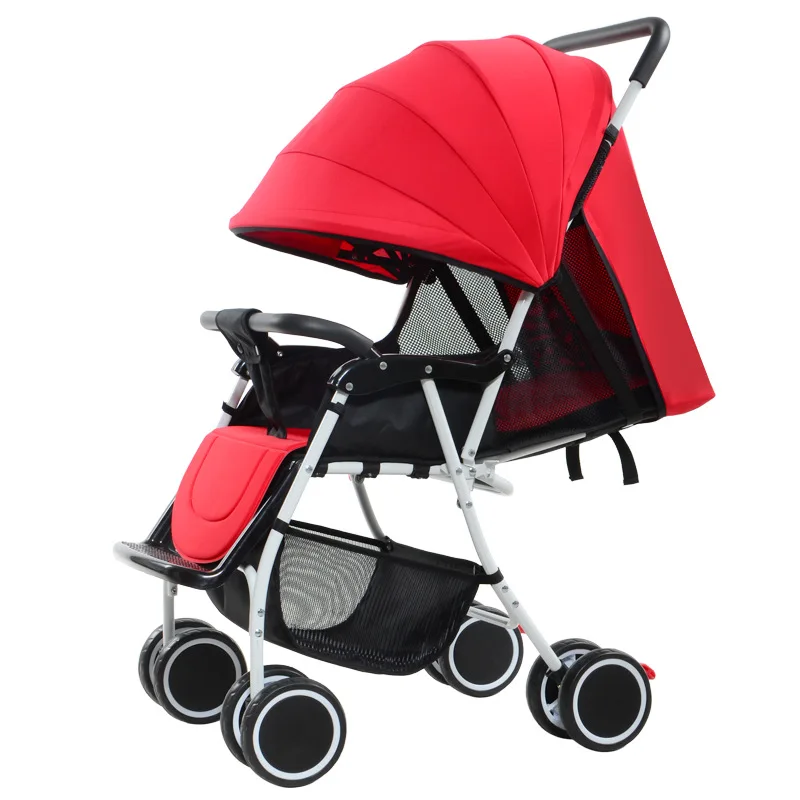 

0-3 years old lightweight stroller can sit reclining foldable four seasons universal