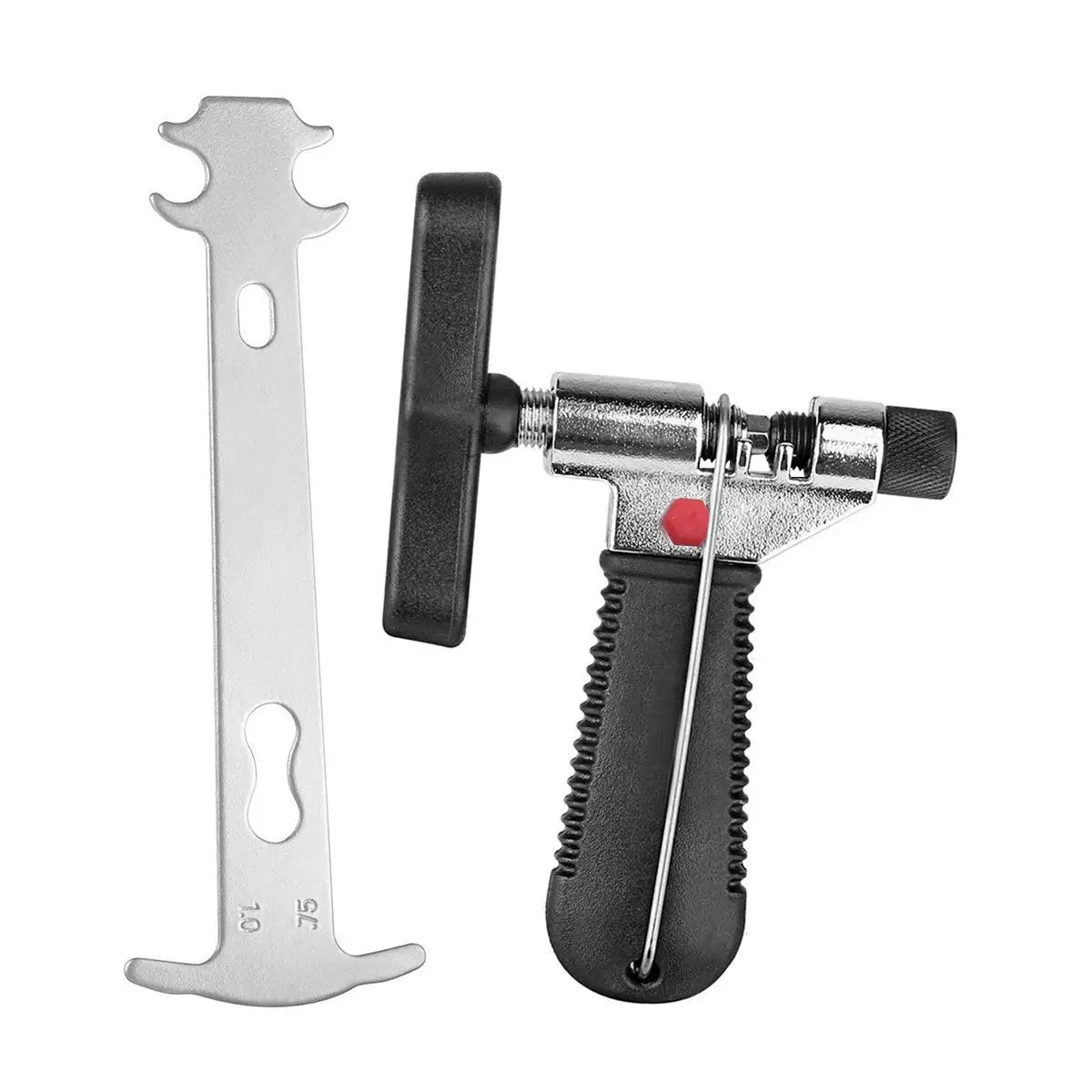 cheap Kit of repair chain of tools for bicycle with 1x separator of chain and 1 x chain of repair of bicycle of drummer black and si