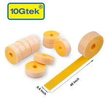 11 шт. Желтый Многоразовые Кабельные ремни крюк и петля крепления кабельные стяжки проводной органайзер для дома, офиса, стола, ПК, телевизора