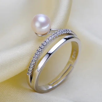 

Fashion Pearl Ring Mountings, Ring Findings, Ring Jewelry Parts Fittings Jewellery Accessories, 10pcs/lot