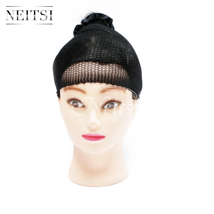 Hairnets Nylon Cabelo Elástico Preto Redes Baixada