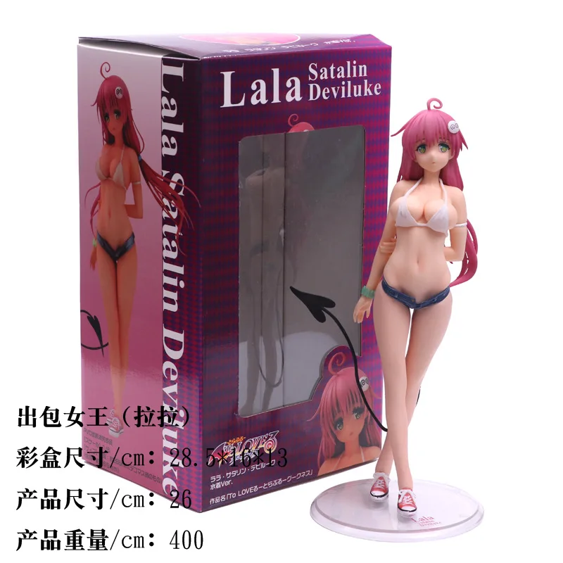 

Alter To Love Ru Lala Satalin Sexy Red Tail Swimsuit Bikini PVC Action Figure Sexy Deviluke Girl Collectible Model 26cm