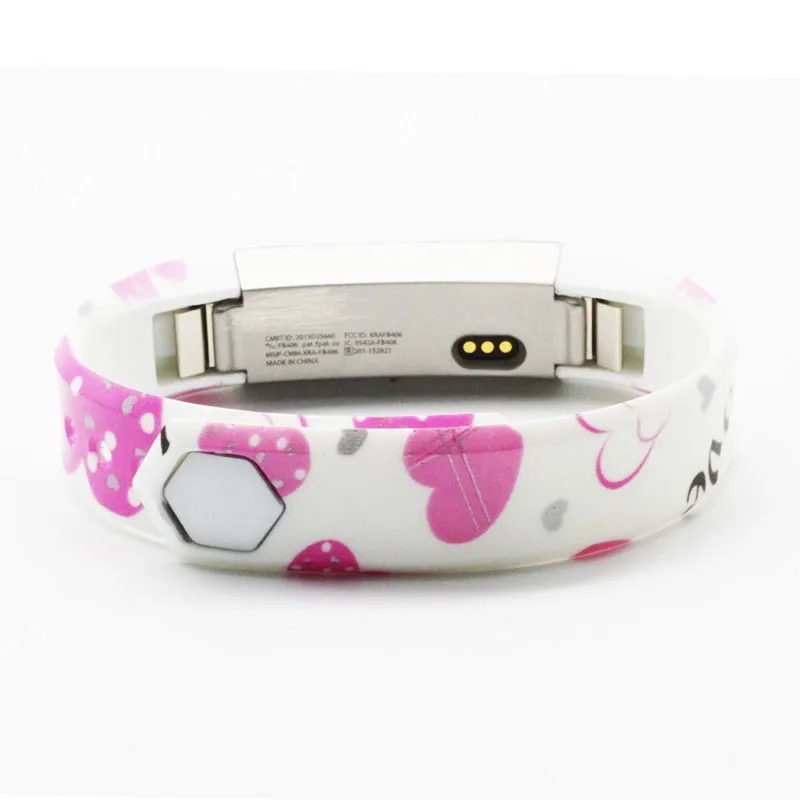 Patterns Large & Small Silicone Fitbit Alta Wristbands Sports Smart DIY Watch Bands Bracelet Strap Replacement in 20 Colors (49)