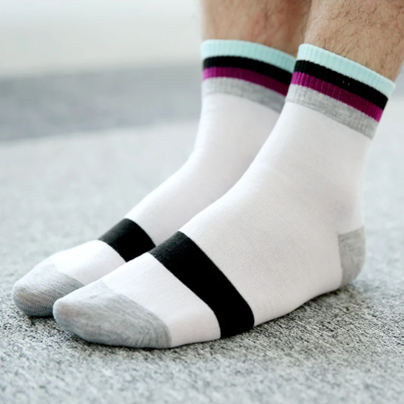 High Quality Casual Men's Business Socks For Men Cotton Brand Crew
