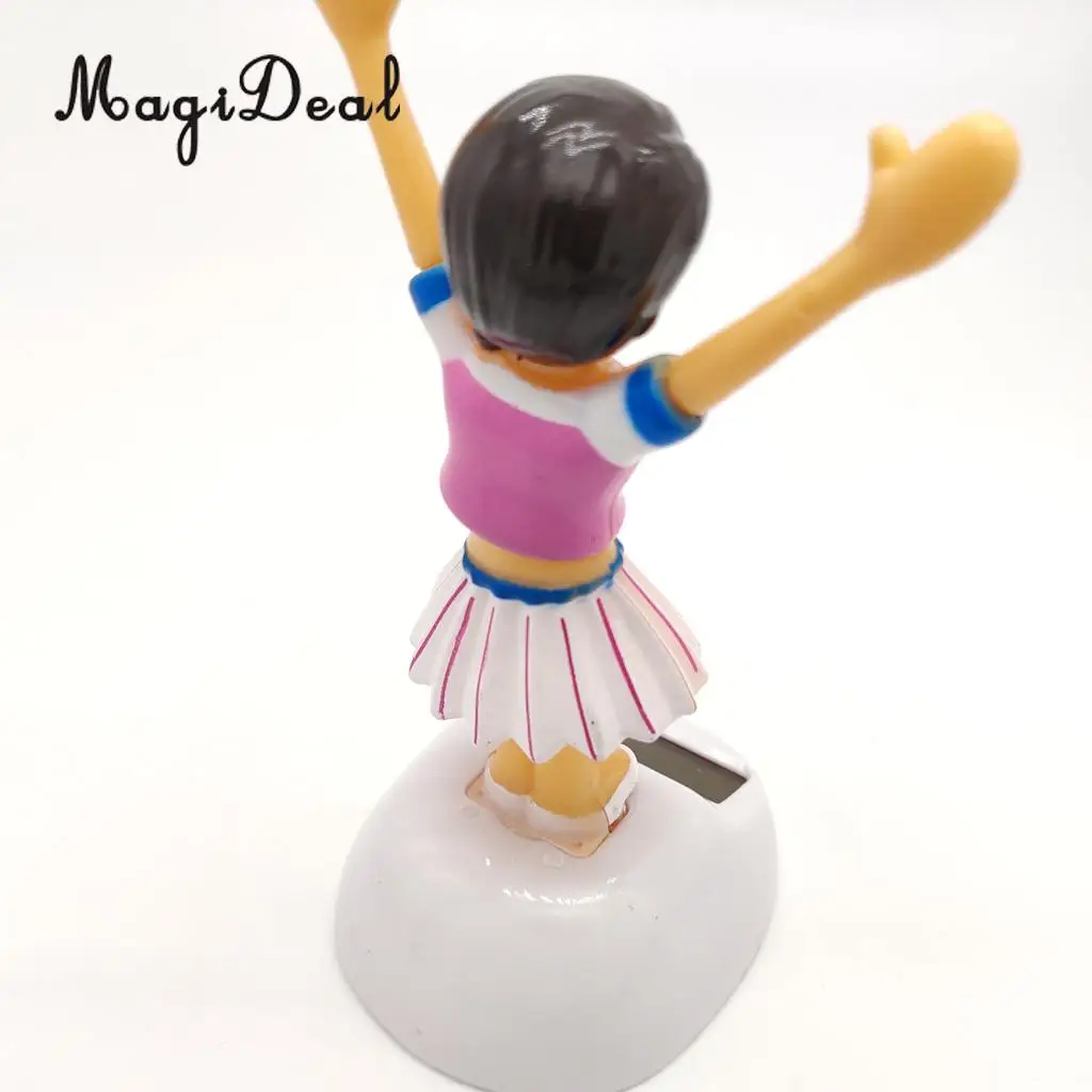 Cute Solar Powered Bobbling Toy Swinging Dancing Girl Home/Auto Car Ornament