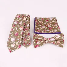 Mantieqingway 6 см галстук набор мужской галстук-бабочка шейный платок галстук для свадебной вечеринки модные хлопковые галстуки с принтом для мужчин Corbatas