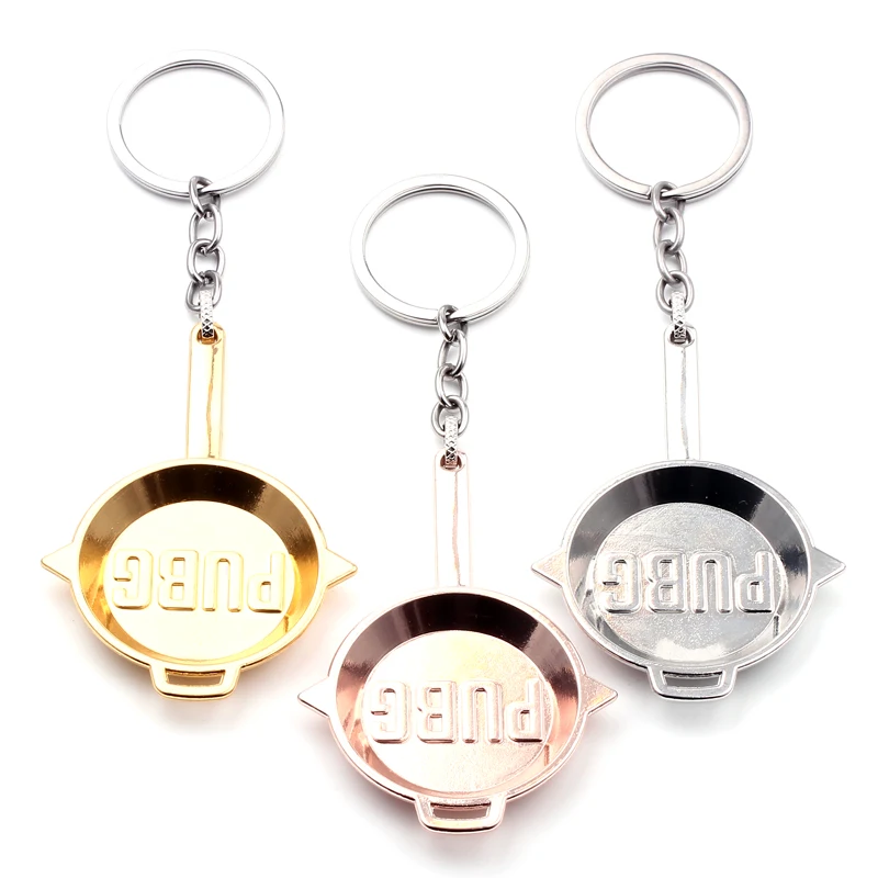 

Game PUBG Playerunknown's Battlegrounds Cosplay Costumes Keychain Pans Weapon Model Key Chain Necklace Pendant