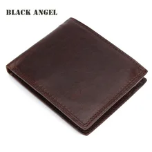 Neue Männer Echte Crazy Horse Leder Brieftaschen Rind Männliche Kurze Bifold kartenhalter brieftasche Geldbörse, carteira masculina