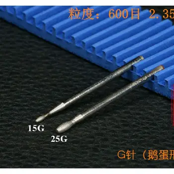 

10PCS G Oval Shape 600 Grit Fine Sand Polishing Bistrique Tools Jadestone Grinding Head Polishing Head Smoother Sleeking