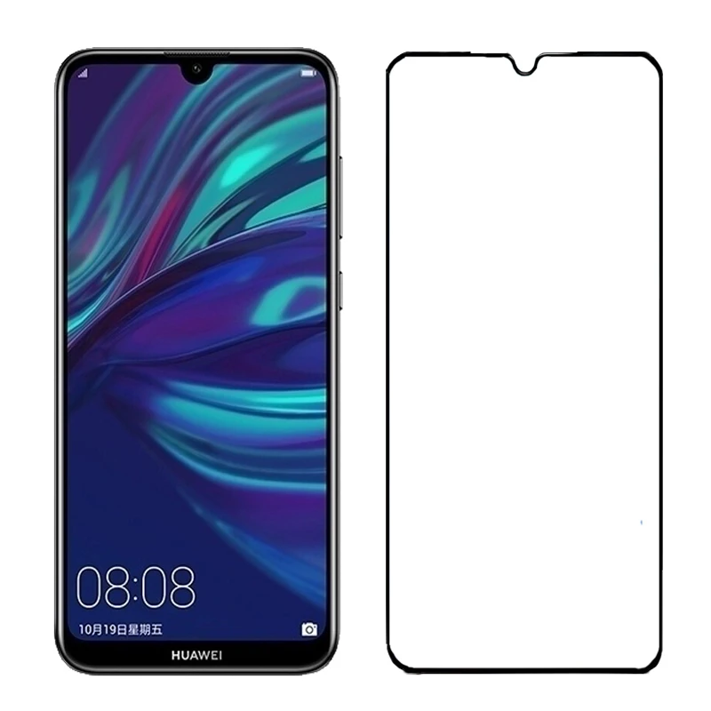 Защитное стекло закаленное 2.5D 9H HD для Huawei Y7 2019 Pro enjoy 9 защитная пленка 6 26