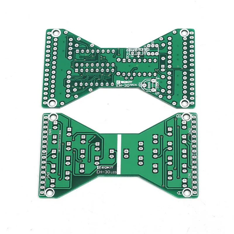 DC 5V Blue LED Electronic Hourglass DIY Kit Speed Adjustable Funny Electronic DIY Kits LED Double Layer PCB Board