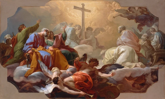 free shipping classical religion Christian figures angel heaven canvas