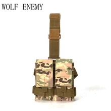 Тактический Двойной M4 5,56 мм Mag сумка для патронов для страйкбола Пейнтбол падения нога Панель утилитарный подсумок сумка