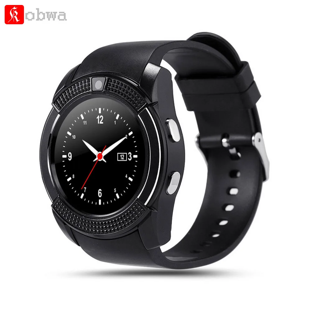 

Kobwa V8 Sport Smart Watch Anti-lost Smartwatch Support SIM TF Card Clock Camera Call Step Count Sleep Remind For Android Phone