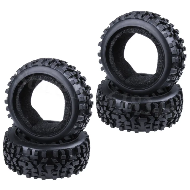 Special Price 4Pcs RC Buggy Rubber Tires With Foam Inserts OD:116mm ID:80mm Width:42mm For 1/8 Scale Off Road Hobby Model Car Tyre