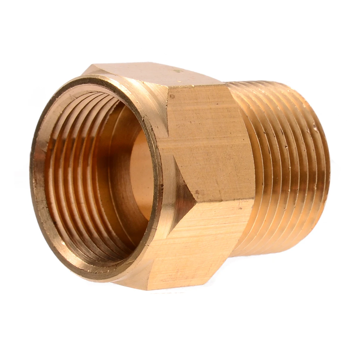 New Copper High Pressure Washer Adaptor M22 Male X M22 Female Hose Coupling Adapter For HD HDS Pressure Washer Quick Fitting