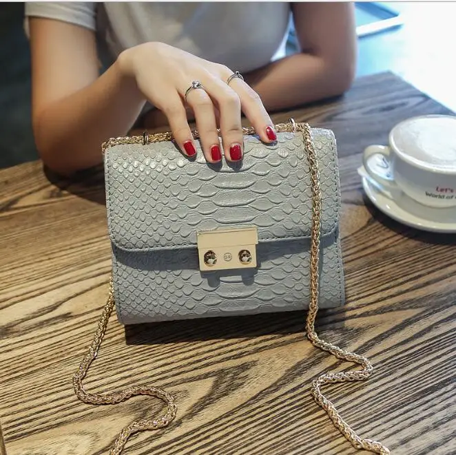 الفاخرة جديد التمساح الحبوب براءات الاختراع والجلود أكياس Crossbody للنساء حقيبة كتف حقائب سيدات الفاخرة جديد التمساح الحبوب براءات الاختراع والجلود أكياس Crossbody للنساء حقيبة كتف حقائب سيدات