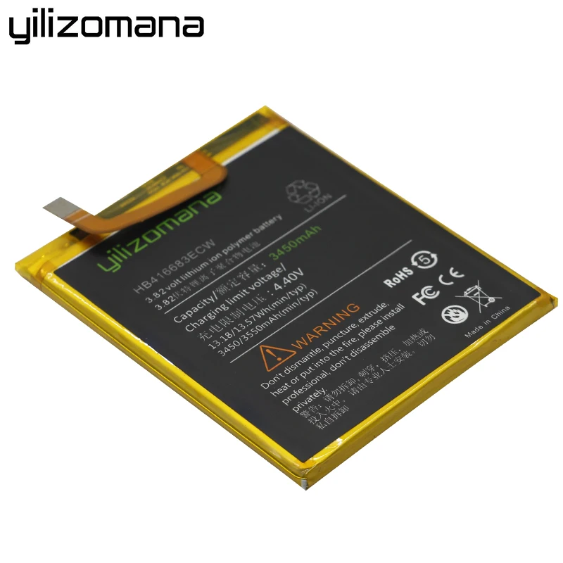 Оригинальный аккумулятор YILIZOMANA HB416683ECW для телефона 3450 мАч сменные батареи Huawei