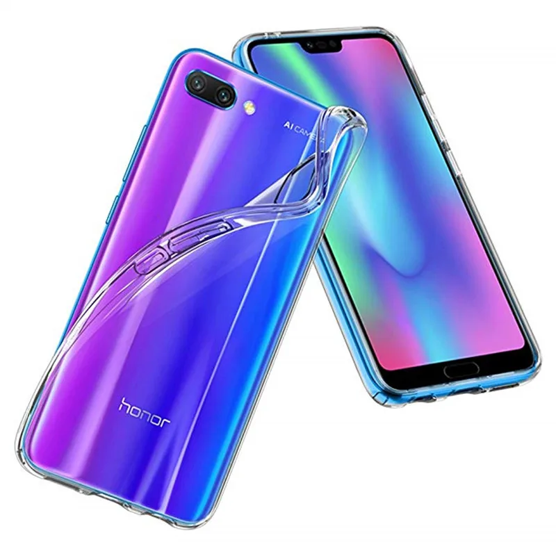 Мягкий прозрачный ТПУ силиконовый чехол для Huawei Honor 10 COL-AL00 COL-L29 задняя крышка 5 84