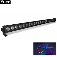 Настенный светильник для мытья бегущей лошади 24x3 Вт RGB 3в1 DMX512 звуковая музыка диско-DJ светильник для свадебной вечеринки настенный светильник