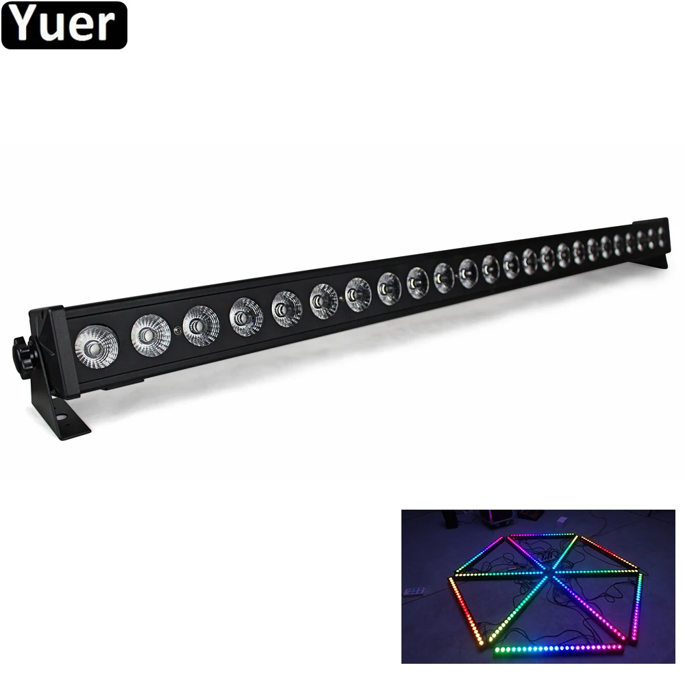 Pixel Point Управление настенный, с омывающим светом 24x3 Вт RGB контройлер с 3IN1 DMX512 2/3/4/6/7/12/24CH DJ диско свет Свадебная вечеринка настенная балка