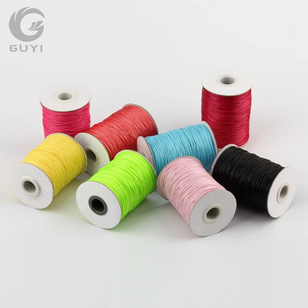 

1mm High Quality Waxed Beading Cord 20meters/roll Waxed Rope Jewelry Hanging String DIY Beading Rope 20m/Roll