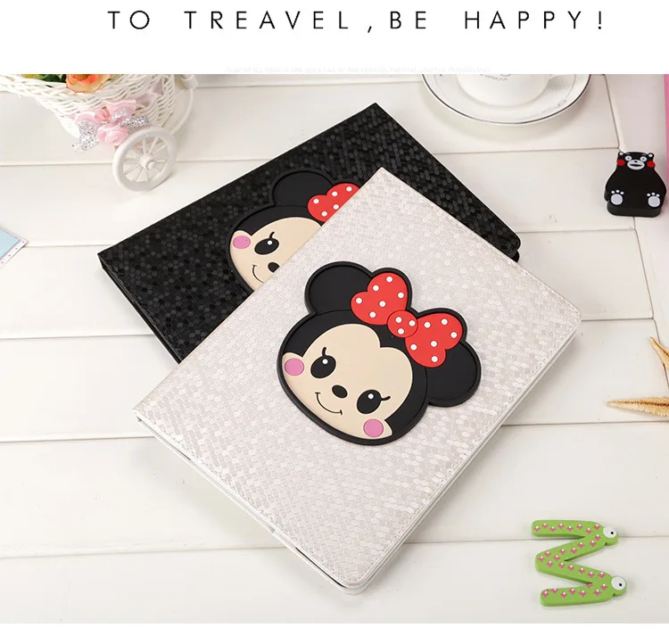 

PU Leather Flip Case cover For Apple iPad 234 Cases Smart Stand Cover For Cartoon anime Tablets case A1395 A1396 A1397 A1416