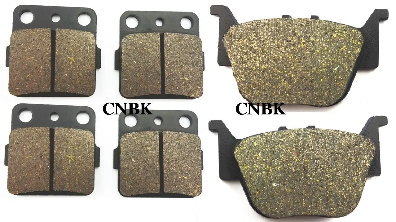 Semi Metallic SET Комплект тормозных колодок, пригодный для Honda TRX 420 Fourtrax Rancher на 2009-2012(Quad) Передний левый правый+ задний TRX420 Quad - Цвет: Semi Metallic SET