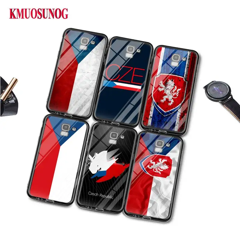 

Black Silicone Case Czech Republic Flag for Samsung Galaxy j8 j7 j6 j5 j4 j3 Plus Prime 2018 2017 2016 Phone Bag Cover