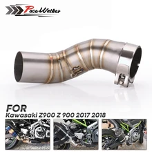 Мотоциклетная средняя труба выхлопная труба Слип-он для Kawasaki Z900 выхлопная система без глушителя