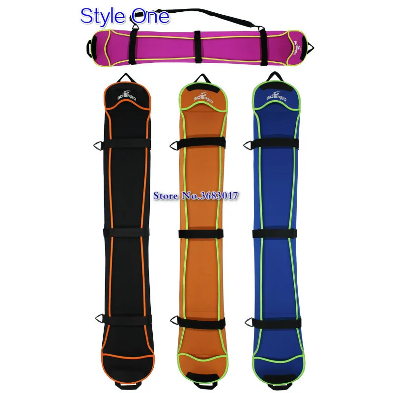 135-155 cm Ski Bag Snowboard Bag Diving Material Skiing Board Cover Snowboard Scratch-Resistant Monoboard Plate Protective Case
