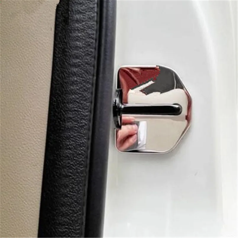 

Car styling Kit 4pcs Door lock buckle waterproof rust Protector Cover For Land Rover Evoque (2011-2015)/Freelander 2(2009-2015)
