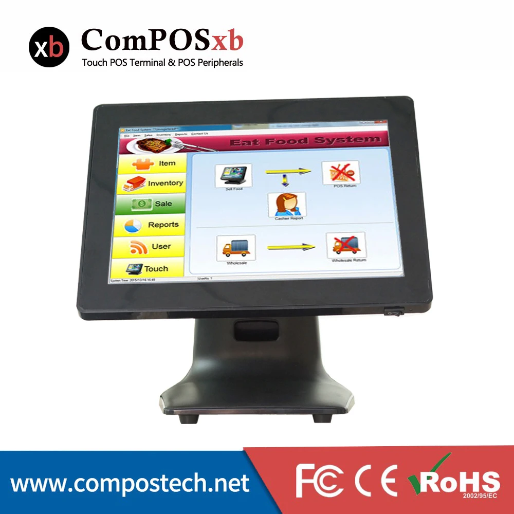 Good Selling Composxb Pos With 15 Inch Capacitive Screen For Cash