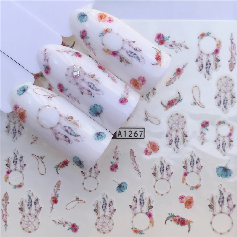 

WUF 2019 New Designs Rabbit/Cat Designs Nail Sticker Water Transfer Nail Art Decals