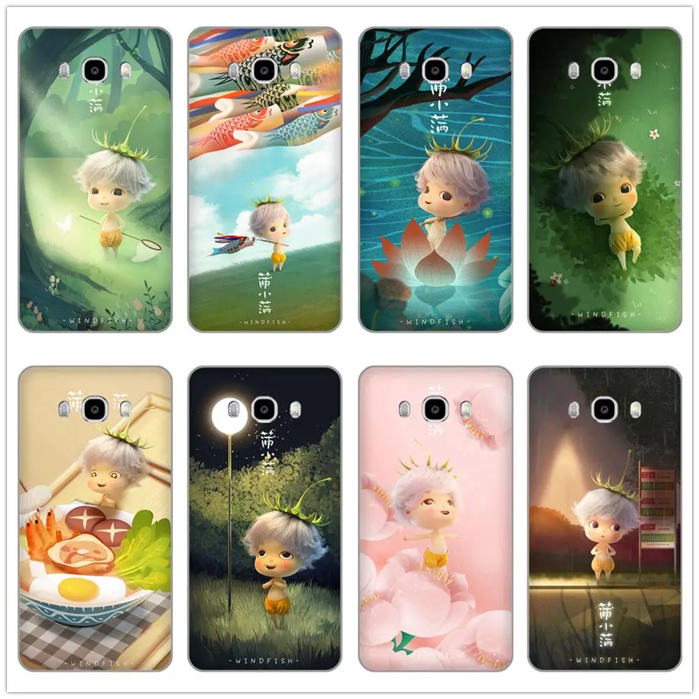 

Cute cartoon boy Happy Dandelion boy Soft TPU Phone case For Samsung Galaxy J3 J4 J5 J6 J7 J8 2016 17 18 EU VERSION Shell