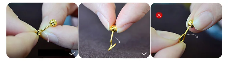 18k Pure Gold Drop Earring Trendy Exquisite Beautiful Elegant Classic Girl Miss Gift Wear 2020 New Women Party Good Fine Buauty