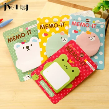 

1 pcs kawaii Cartoon animal memo pad paper sticky notes post notepad kawaii stationery papeleria school supplies