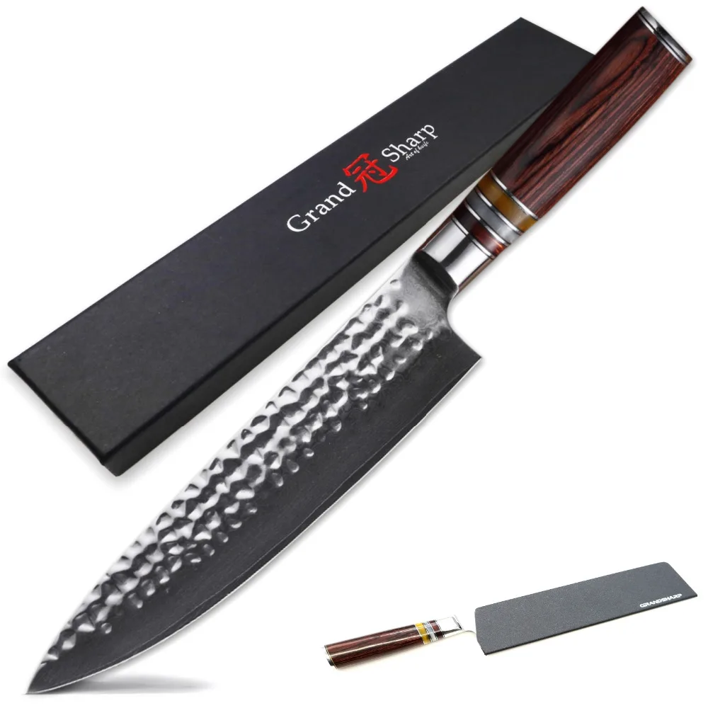Buy Damascus Chef Knife vg10 Japanese Damascus Steel