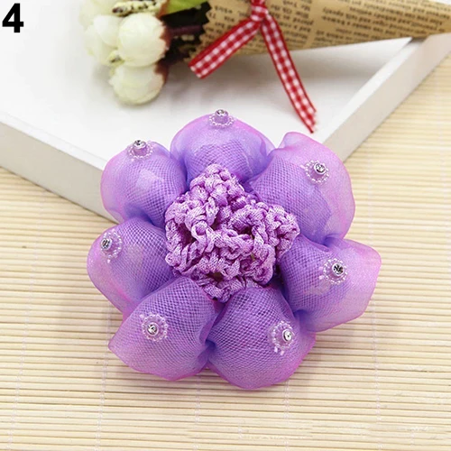 Fashion Kids Girls Involucres Pattern Hair Net Cover Dance Balls Hairnet Hair Accessory