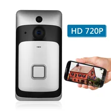 720 P WiFi Smart Беспроводной безопасности дверной Звонок смарт-визуальный домофон Запись видео-телефон двери удаленного наблюдения за домом Ночное видение