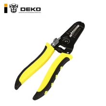 DEKO прецизионный инструмент для зачистки проводов/инструмент для резки зажимов и стальной проволоки резак для кабеля плоскогубцы инструмент для зачистки 22-10AWG