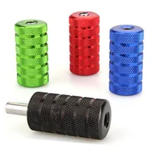 Многоцветный 25 мм 4 шт нескользящий Алюминиевый сплав тату машина ручка с трубкой питания