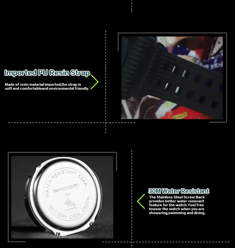 Модные брендовые Детские часы Sanda, светодиодный цифровой кварцевые часы для мальчиков и девочек, студенческие многофункциональные водонепроницаемые наручные часы для детей