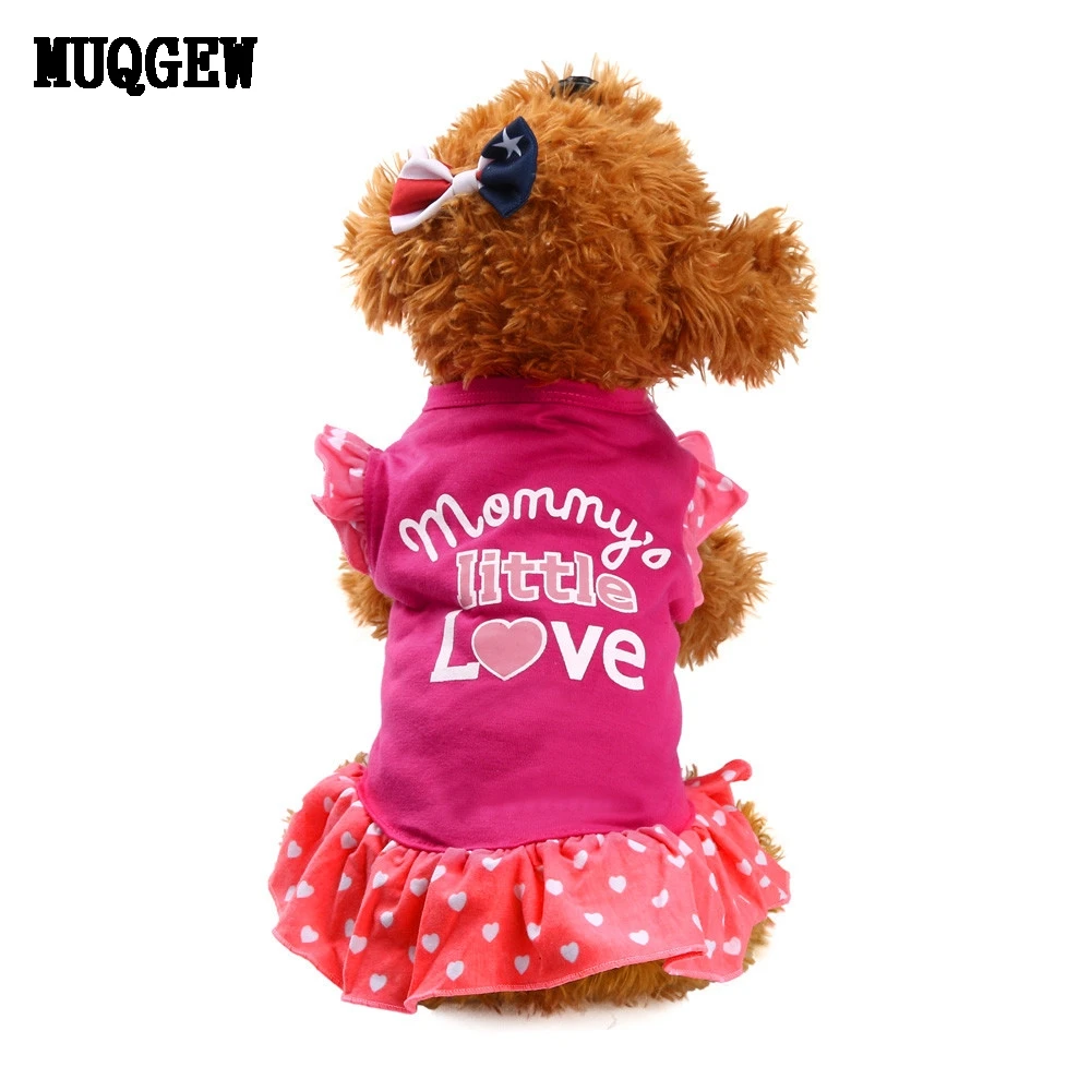 MUQGEW Summer Cute Dog Clothes For Small Dogs Girl Cat Clothes Pet Dog Pet Products Roupa Para